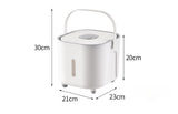 Large Capacity Storage Container with Handle - Airtight, Press-to-Open Design for Convenient V888-ELOSUNG15932