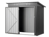 1533 x 876 x 1815 mm Metal Garden Shed, Storage Building with Lockable Door & 2 Louver Vents, Sloped V952-GJF53FTHHSMSOZT3V001V0