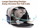 Pet Backpack Carrier for Dogs Cats Breathable Lightweight Oxford Fabric, 3D Pressure Relief, Front V1232-SJB-MM-003
