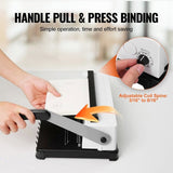 Coil Spiral Binding Machine, Manual Book Maker 34-Holes Binding 120 Sheets, Punch Binder with V952-ZDJ20TQSSD32IJ2STV0
