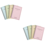 A5 Spiral Notebooks with Minimalist Covers, Practical Notepads for Students, Journals, Diaries, and V1192-AZ-W-27768