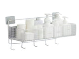 Wall Mount Storage Basket Multifunctional Iron Wall Hanging Organizer Rack with Hook for Kitchen V1294-YM0901-3117240211411