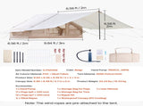 Inflatable Tents for Camping, 3-5 Person Easy Setup Blow up Tent with Hand Pump, 300D Oxford 4 V952-KJZP321MCQWZYXYAQV0