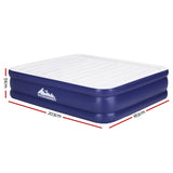 Weisshorn Air Mattress King Inflatable Bed Air bed 51cm AMAT-PIP01-51-K-WHDBL