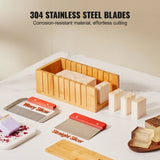VEVOR Soap Making Kit, Bamboo Cutting Box and Inner Box with Silicone Mold, Stainless Steel Straight V952-FZQDSQGMJQGD1UP7YV0
