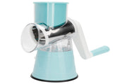 Vegetable Grater Cutter HandCranking Rotation Vegetable Cutting Tool Kitchen Supplies Blue V1294-YM0901-3113210028911