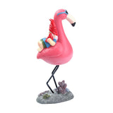 Garden Gnome Statue Outdoor Fun Garden Gnome Riding Flamingo Lawn Patio Artist Home Cozy Fun Resin V1370-AZ4-06501