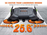 VEVOR Walk-behind Hand Push Floor Sweeper 25.6" Width 5 Gallon Waste Container V952-BXSQSC55JL26E5I64V0