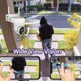 Laser FHD Outdoor Pan Tilt Camera Solar White V1031-LSH-ODPNT-123
