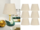 6Pcs Nordic Style E14 Chandelier Lampshade Fabric Wall Lamp Cover Accessory for Home Decoration V1294-YM0901-3119200091911