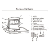 Horizontal Baby Table Wall-mounted Baby Diaper Station Vertical Fold Down Baby V952-YENBGHZ0000000001V0