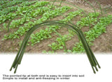 6Pcs Plastic Coated Steel Pipe Greenhouse Hoop Arch Shape Support Frame Gardening Accessories V1294-YM0901-3111200014811