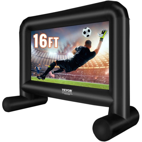 VEVOR Inflatable Movie Screen, 16 FT Inflatable Projector Screen for Outside with Blower and V952-TYPM20CQSCQSRCERLV3