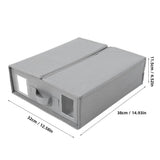 Grey Bed Sheet Organizer, Soft and Space-Saving with Easy Pull Handles V1192-AZ-W-25534