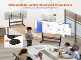 Rolling TV Stand, Mobile TV Cart for 55-100 Inch Screens, Height Adjustable Portable Monitor Stand V952-TYSDLDDSJZJZ9H73Q001V0
