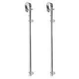 Stainless Steel Yacht Flagpole Set, Plated Boat Accessory, Easy to Install, 2 Pieces V1366-AZ2-W-16082