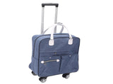 2 in 1 Expandable Carry On Luggage Set Polyester Fabric Weekender Travel Luggage Carry On Suitcase V1294-YM0901-3117250006611
