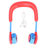 Children Hanging Neck Fan Mini Portable Electric Fan USB Charging for Home Outdoor SportsRed V1294-YM0901-3113210088911