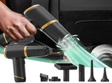 Handheld Vacuum Cleaner 15000PA Car Vacuum, 6 in 1 Portable Cordless Vacuum Cleaner Set, Hair Dryer V1370-AZ4-18647