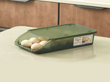 Egg Storage Box Plastic Automatic Rolling Transparent Thickened Grooved Egg Storage Container for V1294-YM0716-3118220158411