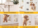 i.Pet Dog Pet Playpen 10 Panels Clear PET Plastic 152x100x57cm for Puppy Exercise PET-PLAYPEN-150L-WH