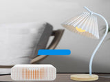 Table Lamp with Cloth Pleated Lampshade Metal Modern Nightstand Bedside Lamp for Bedroom Living Room V1294-YM0710-3119230115411