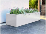 Metal Designer Planter Box 900 x 300 x 300mm Vibrant White V178-67261
