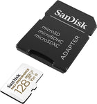 Sandisk Max Endurance Microsdxc Card SQQVR 128G UHS-I C10 U3 V30 100MB/S R 40MB/S W SD V28-FFCSAN128GQQVR