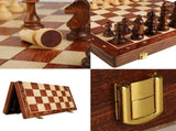 Chess Set Wooden Chess Foldable Chess Board Wooden Chess Set Portable Chess Game, Travel Chess Board V1369-AZ3-W-16029