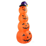 7.9ft Height Halloween Inflatable Pumpkin Build in LEDs Blow Up 4 Pumpkins Decoration with Ghost for V1294-YM0901-3115240041412