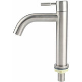 Single G1 2 Brushed Stainless Steel Cold Water Tap with Large Single-Hole Basin V1237-ZY-715-033