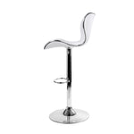 Artiss 2x Bar Stools Gas Lift Leather Seat White BA-TW-NEW4045-WHX2