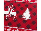 Table Runner Buffalo Plaid Checkered Cloth-Red V1263-JX-770