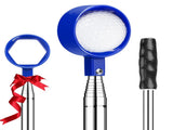 Telescopic Golf Ball Retriever 9FT Blue Stainless Steel Pole with Durable Nylon Head for Water, V1107-CS-GEFJQQ
