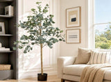 Artiss 180cm Artificial Eucalyptus Tree with Realistic Textured Leaves for Indoor Home Office Decor AP-TREE-EUCALY-180