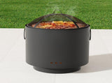 Grillz Fire Pit BBQ Portable Deep Bowl Outdoor Fireplace FPIT-BBQ-4542-BK