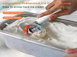 Heated Ice Cream Scoop, Rechargeable Electric Warming Scooper, Heats to for Hard Ice Cream, V1192-AZ-W-2602