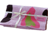 Pink Luxurious Chunky Knit Throw Blanket - Cozy & Thick Sofa Accent - 136 x 130cm V888-ELOSUNG28801