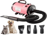 Pet Hair Dryer with Multiple Nozzles - Powerful and Quiet for Dogs and Cats V888-ELOSUNG11774