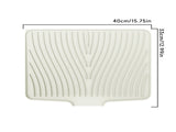 40x33 Inch Extra Large Kitchen Countertop Draining Silicone Tray - No Punching, Waterproof Drying V1189-LWWAL-20260401-05349