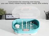 Baby Bottle Holder, Portable Large Capacity Toddler Bottles Storage Box with Lid Cover Anti-Dust V1370-AZ4-07159