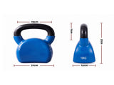 Everfit 16kg Kettlebell Cast Iron Weightlifting Bench Dumbbells Kettle Bell Blue FIT-K-KB-16KG-BL