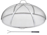Firepit Spark Screen Lid, 30" Diameter, Outdoor Firepit Ring Cover Round Accessories, Fire Pit Metal V952-HKWZ201BXGQXT4Q0KV0