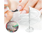 Gel Polish Display Stand Smooth Edge Reusable-Transparent V1263-JX-833