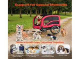 Dog Bike Trailer, Supports up to 45 kg, Pet Cart Bicycle Carrier for Small & Large Dogs, Easy V952-TCSCWZXCTC10QAEQQ001V0