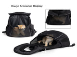 Ventilated Adjustable Pet Backpack - Carrier for Small to Medium Dogs and Large Cats, Purple V888-ELOSUNG33073