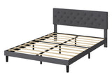 Levede Bed Frame Upholstered Platform Mattress Base Double BF1080-D-AU