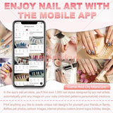 Nail Printer Nail Art Printer Machine Kit-Impresora De UAs Pro,3D Fingernail Printer Machine for V1107-109-74393-WHT-NAILARTMACHINE