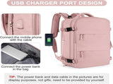 40L Travel Backpack Cabin Bag, Dry Wet Sorting, with Luggage Strap, 42 x 30 x 20 cm, Beige V1188-MS-325-0355