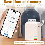 Thermal Label Printer With Bluetooth App, Inkless Mini Label Maker And 5 Paper Rolls, White, 20 x 14 V1237-ZY-807-306